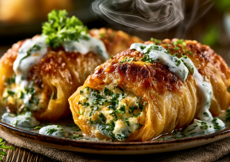 Мясо ушло, сыр пришел: делаю летние голубцы с невероятной сливочной начинкой и ароматной зеленью