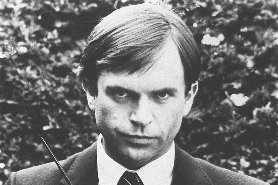 Сэм Нилл на съемочной площадке фильма «Омен 3: Последняя битва», 1981 год