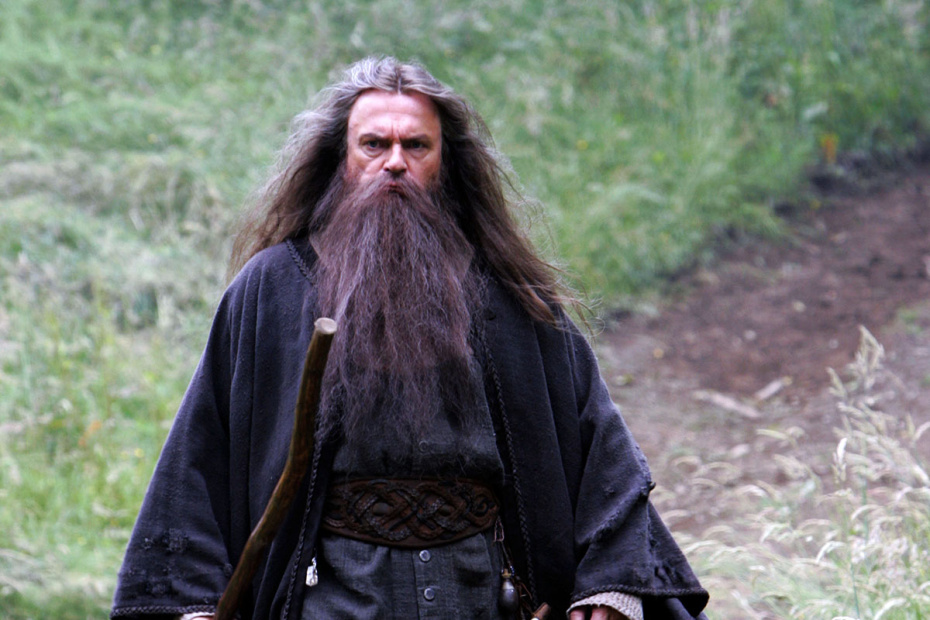 Сэм Нилл в роли волшебника Мерлина в мини-сериале «Ученик Мерлина», 2006 год