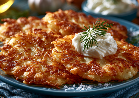 Картофельные драники с хрустящей корочкой и сметанкой — я их называю «белорусские кружева»: тонкие, золотые, исчезают за пять минут