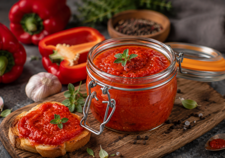 Пеку перцы и готовлю соус «Паприкаш» — невероятная вкуснятина: зимой подходит почти к любому блюду