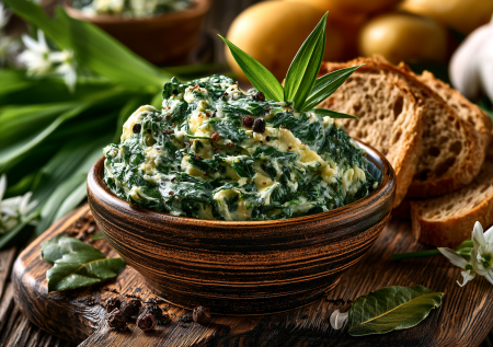 Закрываю черемшу с салом на зиму — зимой банка улетает за ужином, вкусно к картошечке и к борщу