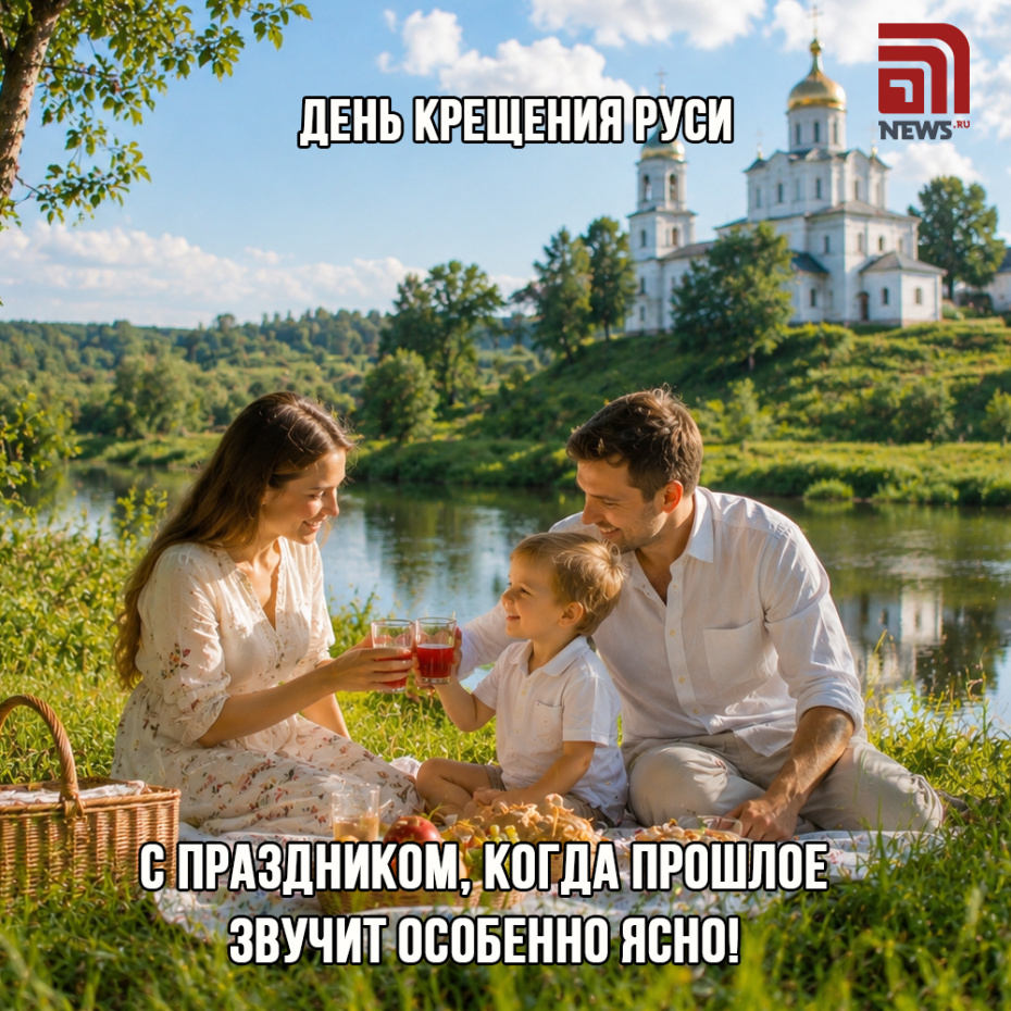 День Крещения Руси. Отправить открытку бесплатно в соцсети «ВКонтакте»