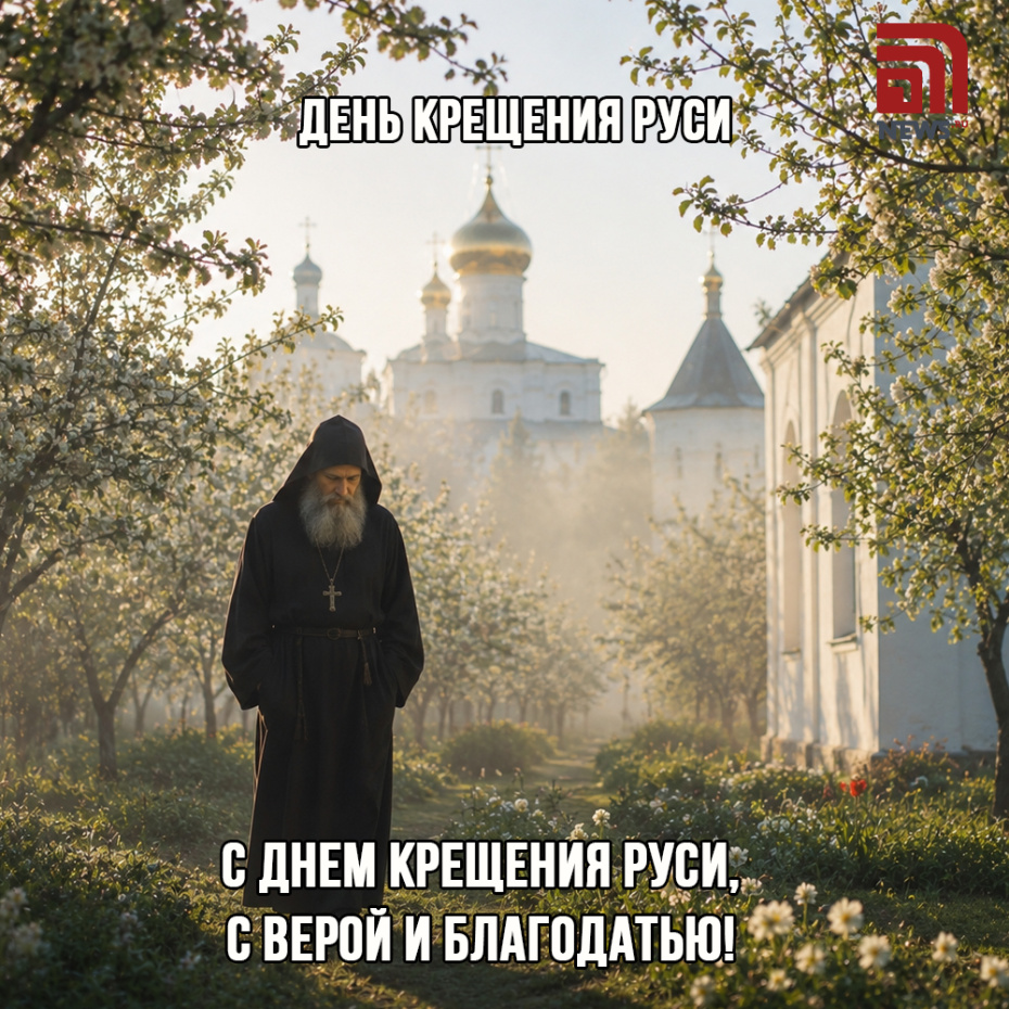 День Крещения Руси. Отправить открытку бесплатно в соцсетях