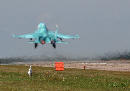 Истребители Су-34 уничтожили три пункта дислокации ВСУ
