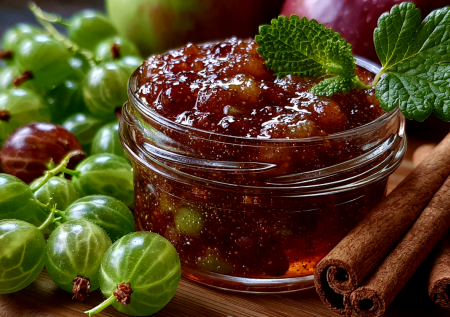 Готовлю джем из крыжовника с яблоком и корицей — густой, с пряным ароматом, как у бабушки и без загустителей