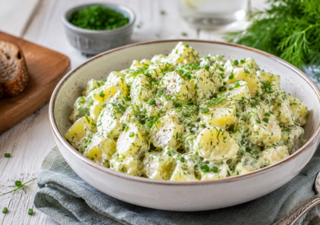 Молодой картофель, ложка горчицы и бульонный кубик: норвежский картофельный салат — идеально для лета