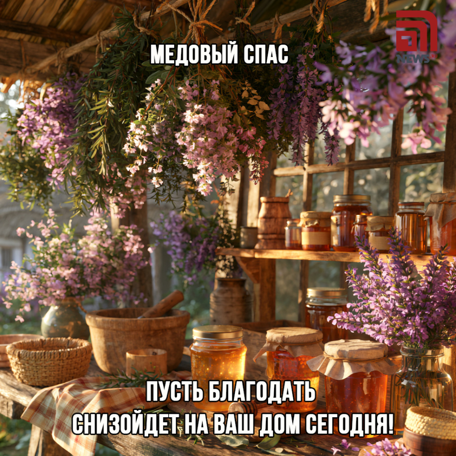 Открытка к Медовому Спасу, бесплатно