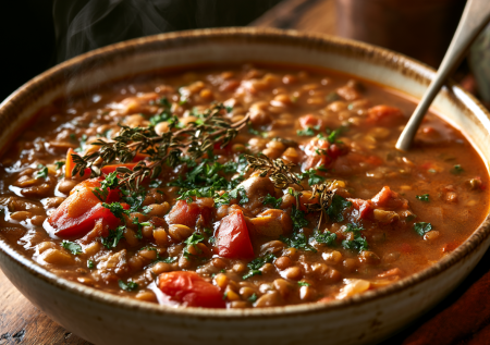 Чечевица, которая вкуснее мяса: мой фирменный рецепт с копченой паприкой и томатами в сотейнике — спасение, когда гречка и рис приелись