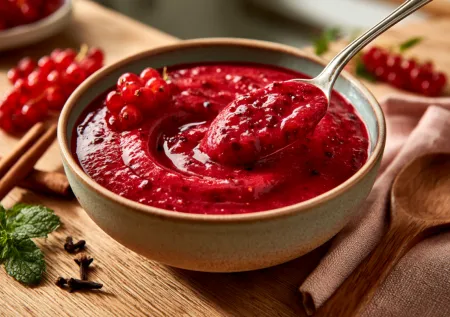 5 вкусных и простых домашних соусов к мясу из сезонных ягод и фруктов