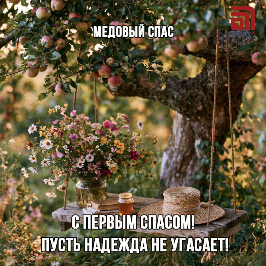 Картинка к Медовому Спасу, 14 августа