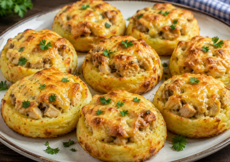 Картошка, курица и сыр: картофельные гнезда в духовке — вкусное блюдо, можно подать даже на праздник