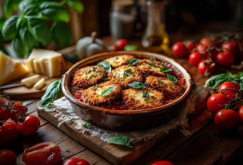 Хрустящие баклажаны с сыром