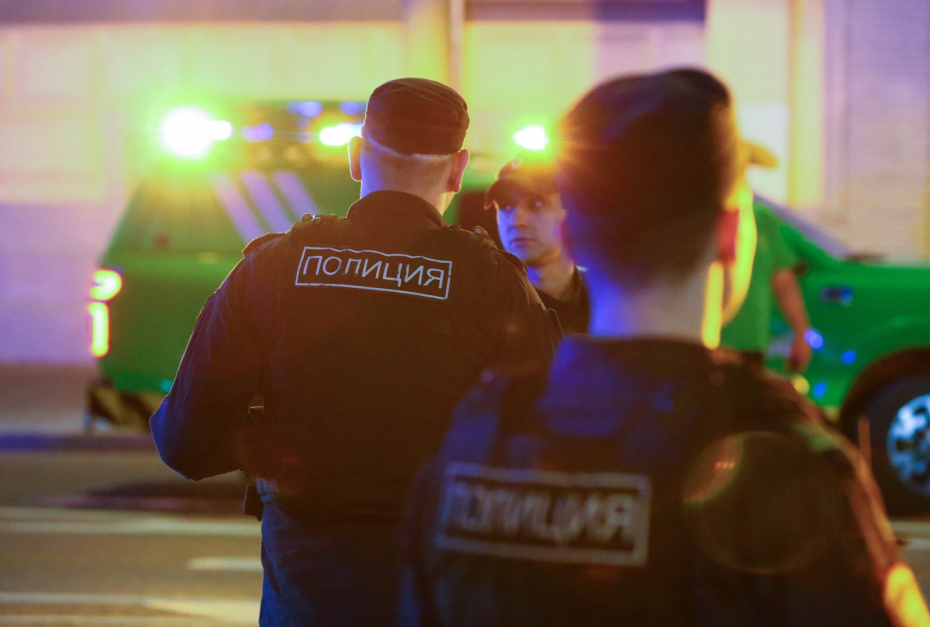 Обстановка возле ресторана на Кудринской площади после взрыва