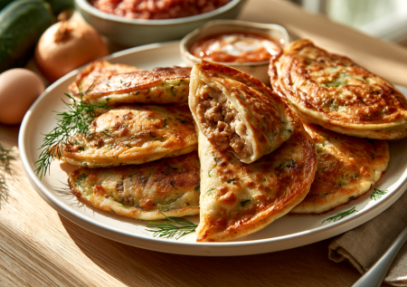 Оладьи надоели — тру кабачки и жарю фальшивые чебуреки: вкуснее и быстрее настоящих