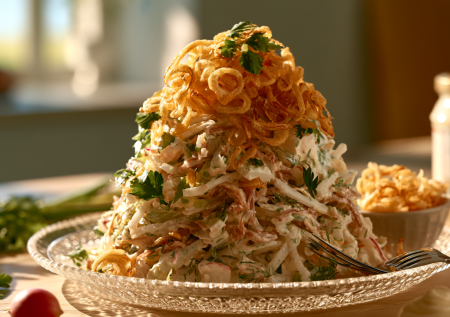 Салат «Ташкент» давно забыли, а это был хит советских ресторанов: вкуснее надоевшего оливье