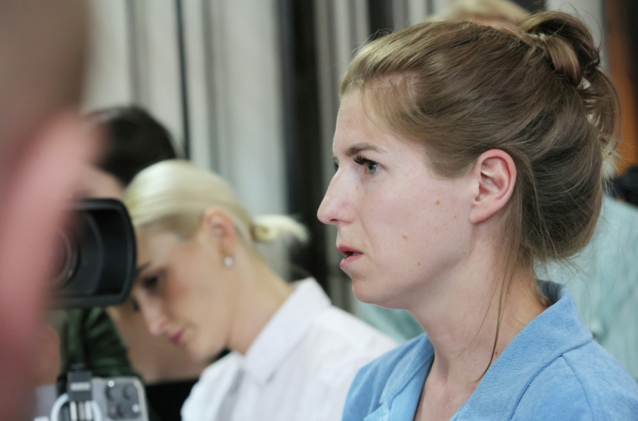 Светлана Поташкина во время заседания в Октябрьском районном суде Екатеринбурга