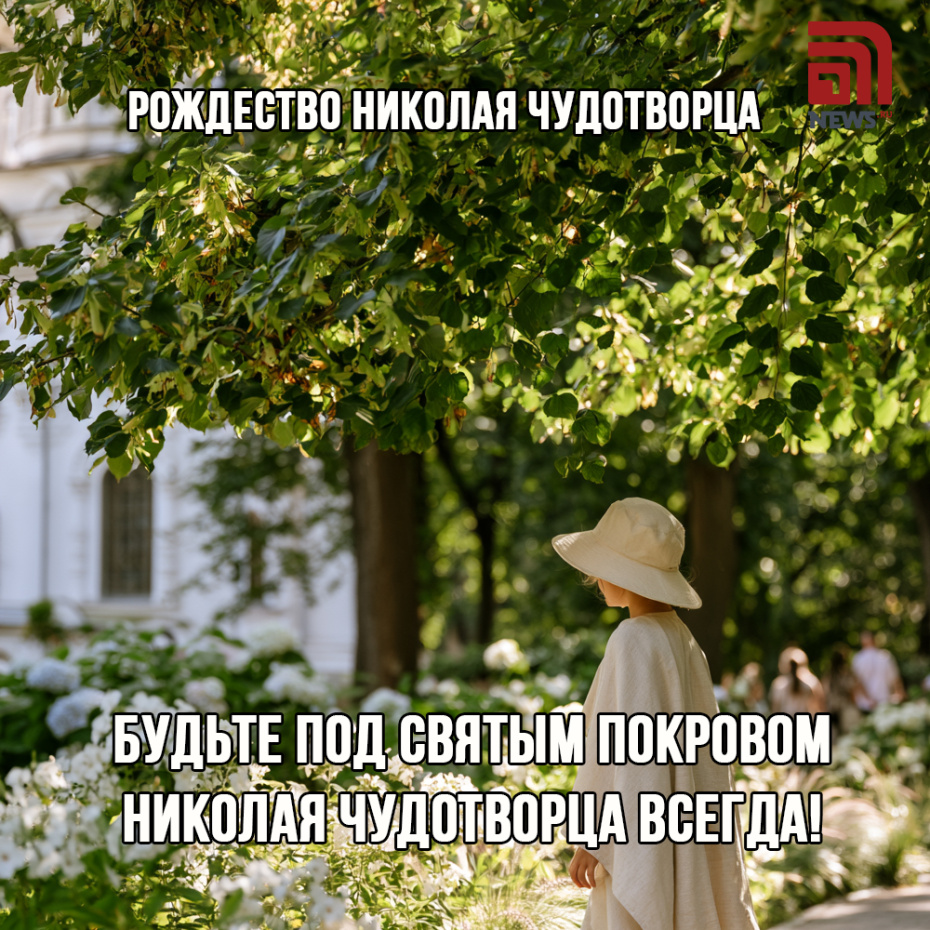 Картинка с поздравлением на Рождество Николая Чудотворца