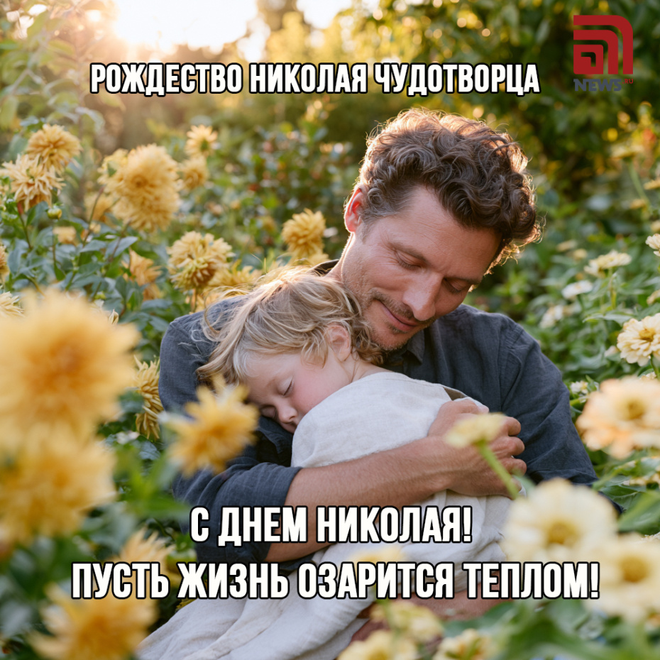 Картинка-поздравление на Рождество Николая Чудотворца 11 августа