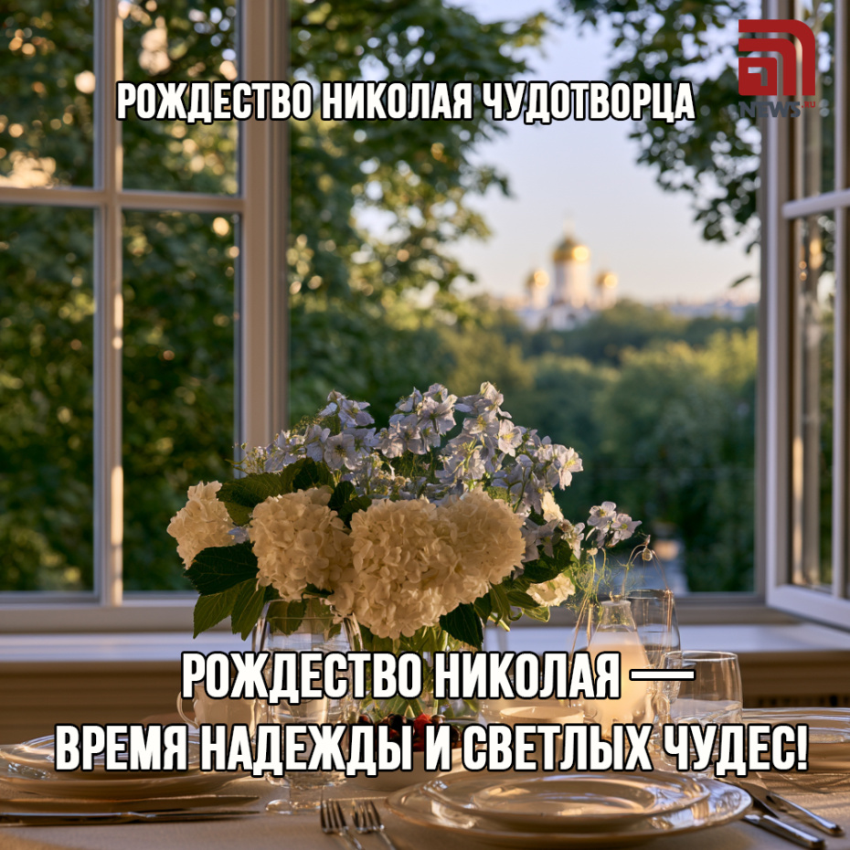 Скачать открытку к Рождеству Николая Чудотворца онлайн бесплатно