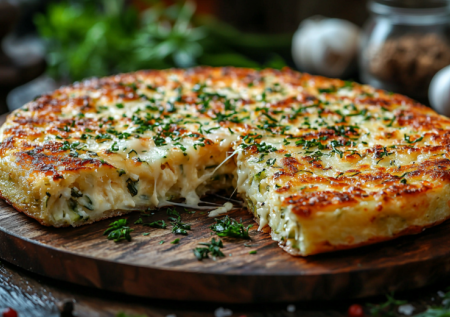 Взбиваю кабачки с кефиром — и на сковородку: на завтрак подаю лепешку вкуснее пиццы и без дрожжей
