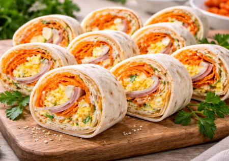 Лаваш, корейская морковка и майонез — через 10 минут подаю рулет: вкуснее любых бутербродов и закусок