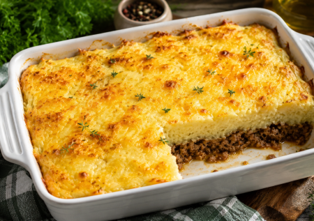 Если надоело пюре и котлеты, делаю запеканку: продукты те же, а вкус просто обалденный