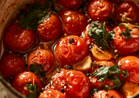 Бочковой вкус без бочки: эти соленые помидоры с горчицей уплетают быстрее, чем они доходят до кондиции