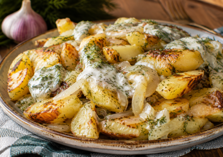 Жареная картошка со сметаной и чесноком: вкусный рецепт, который часто забывают