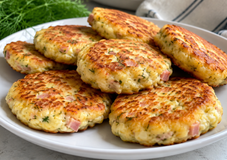 Ленивые пирожки без теста: смешиваю творог, ветчину и яйца — вкуснее многих беляшей