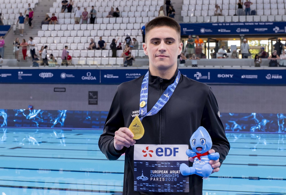 Руслан Терновой на чемпионате Европы — 2026 по водным видам спорта в Париже