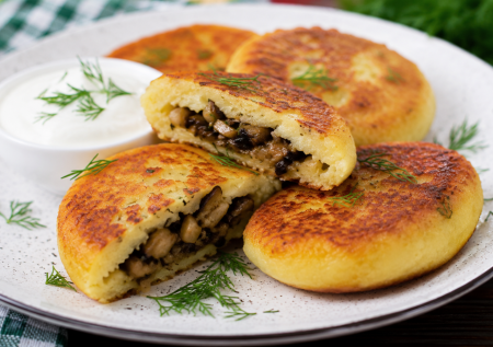 Их просят чаще мясных котлет: картофельные зразы с грибами — бюджетно и очень вкусно