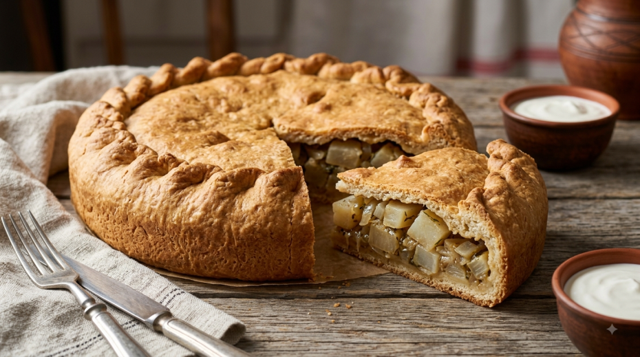 Краткий рецепт: репник (старинный пирог с репой)