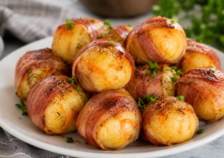 Картофельные шарики с морковью в беконе: вкусное блюдо вместо надоевшего пюре