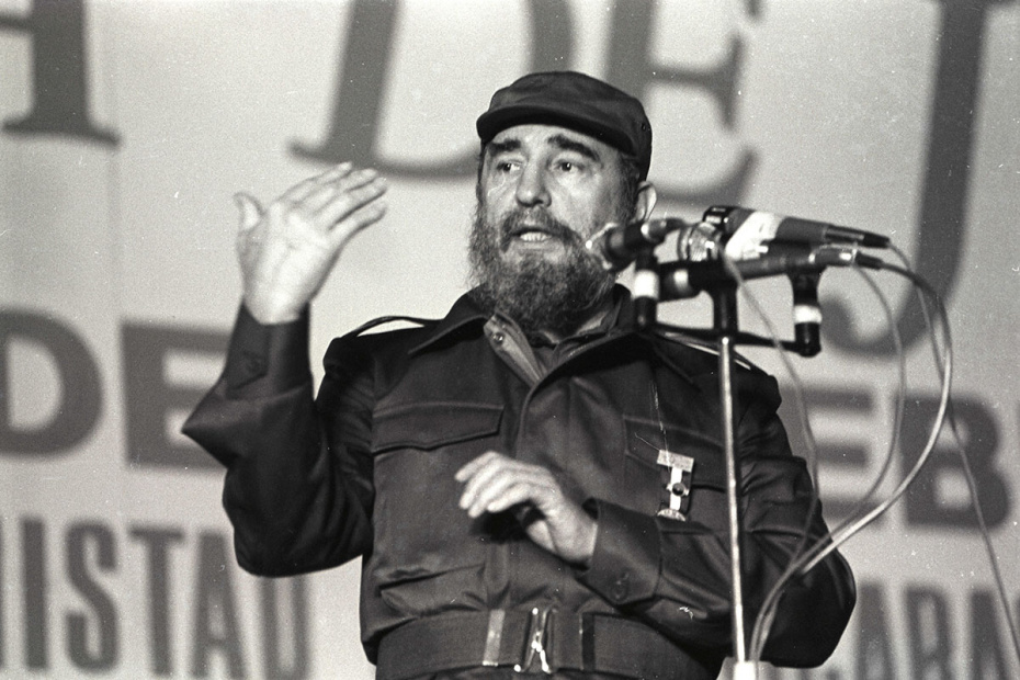 Фидель Кастро в Манагуа, 1985 год