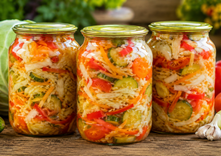 Капустное ассорти делаю каждое лето — закатка-микс с обалденным вкусом