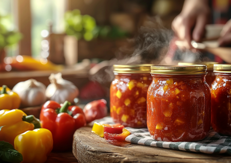 Соседка умоляла о рецепте: лечо с рисом — густое, пряное, и с макаронами — объеденье