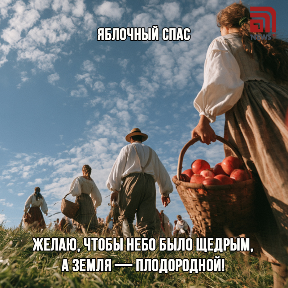 Готовое поздравление с Яблочным Спасом для друзей