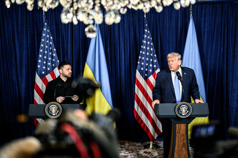 Владимир Зеленский и президент США Дональд Трамп