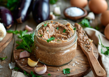 Паштет из баклажанов — вкуснее печеночного: просто измельчите синенькие с луком и яйцами