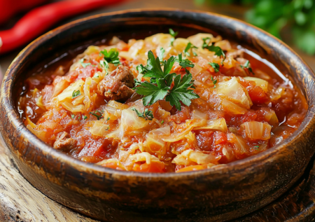 Вкусная тушеная капуста с мясом — готовим бигос по-польски, просто и сытно
