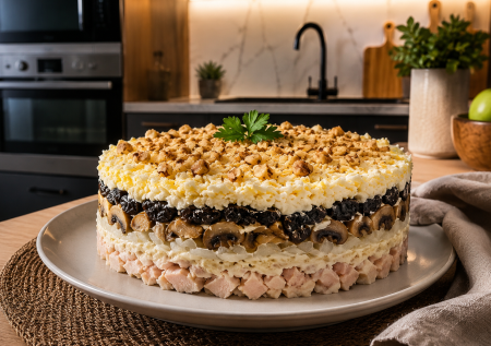 Курочка под шубой — мой новый фаворит среди салатов: слоеная вкуснота без майонеза к празднику и просто на ужин