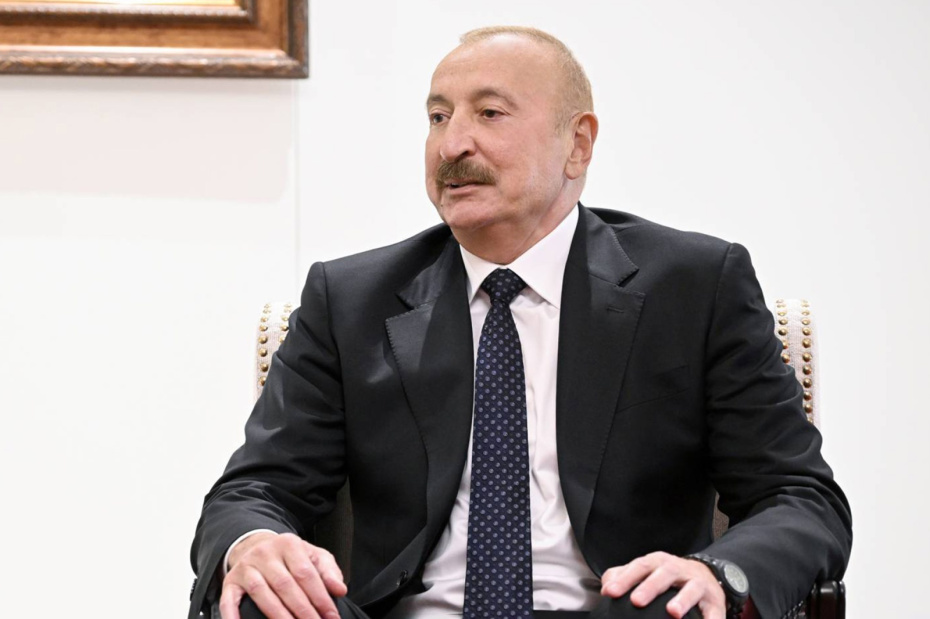 Ильхам Алиев во время встречи на полях саммита Шанхайской организации сотрудничества (ШОС)