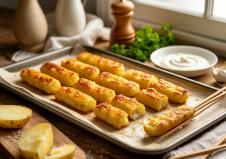 Картофельные палочки без жарки и масла — вкуснее и полезнее драников: ничего не нужно тереть и отжимать