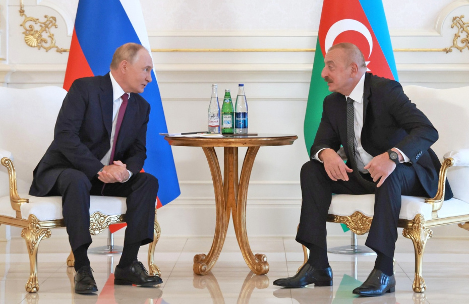 Владимир Путин и Ильхам Алиев