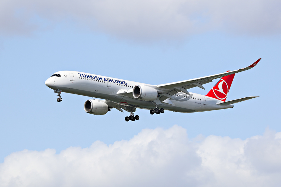 Самолет авиакомпании Turkish Airlines
