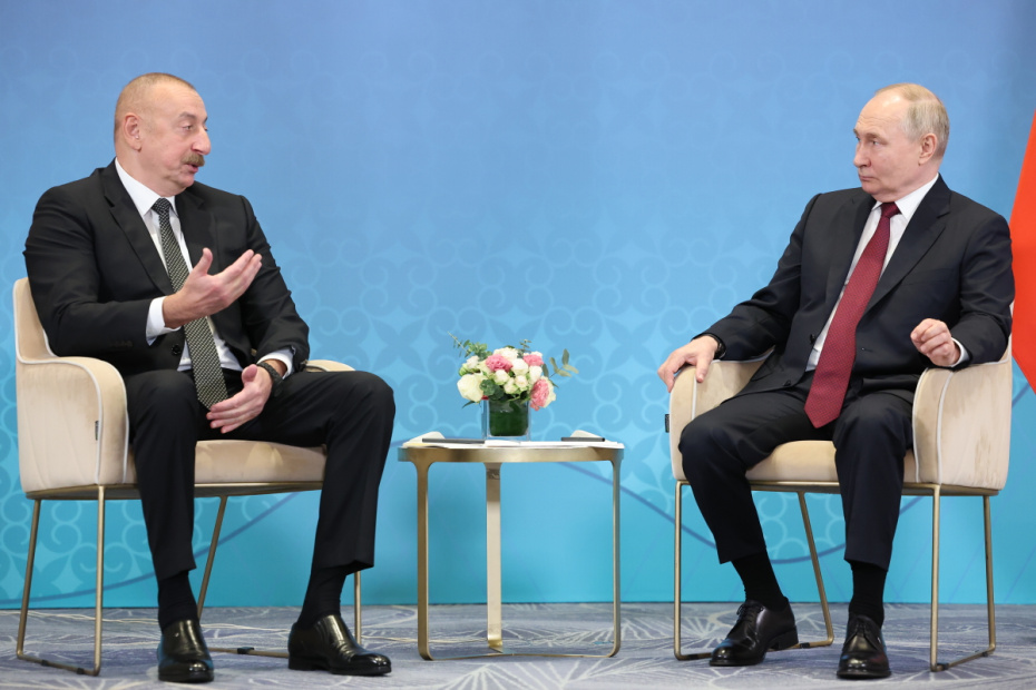 Владимир Путин и Ильхам Алиев