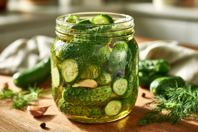Рецепт № 1: классические маринованные огурцы с чесноком и укропом