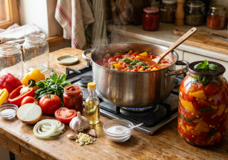 На зиму кручу «Болоньезе» в банках: вкуснее лечо — сочная, пряная закуска без лишних хлопот