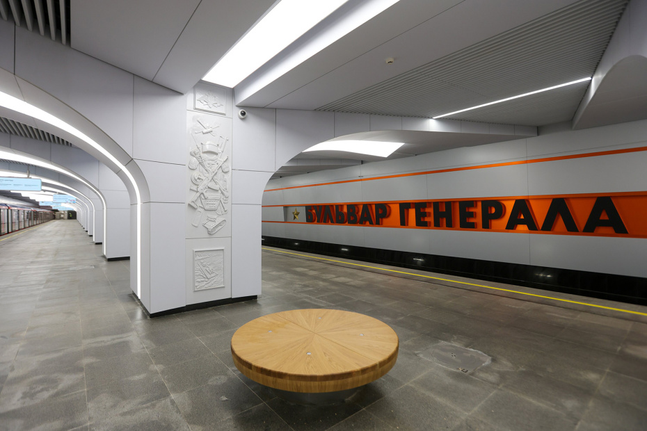Станция «Бульвар Генерала Карбышева» Рублево-Архангельской линии Московского метрополитена открыта для пассажиров